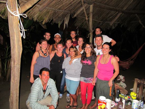 Pete, Camille, Kayla, Elyse, ich, Jané, Andi, Erin, Lia, Joe, CJ (guide), Alex und Quinn