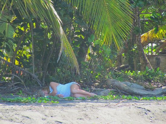 Alison nach der ersten Nachtschicht 