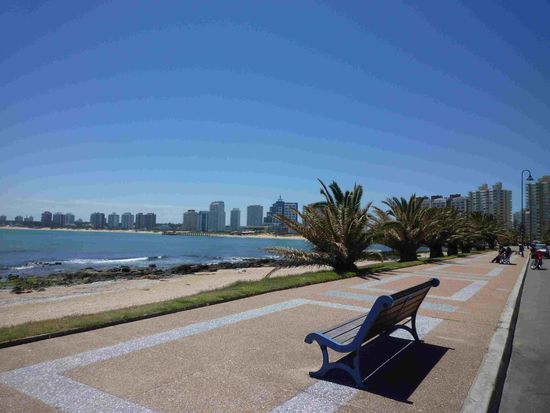 Die Promenade von Punta del Este