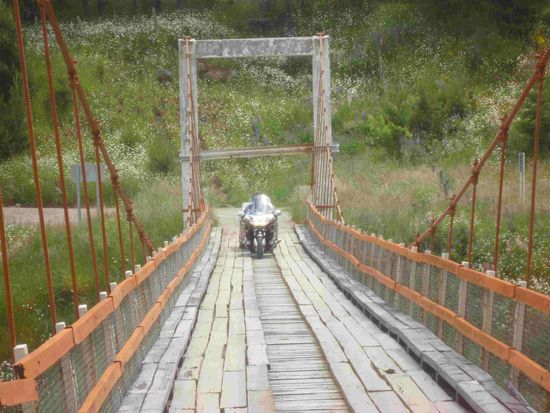 Alte Holzbrücke in Coyhaique