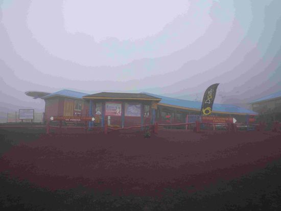 So sah es am höchsten befahrbaren Platz - Liftstation -- aus