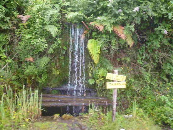 Ein kleiner Wasserfall