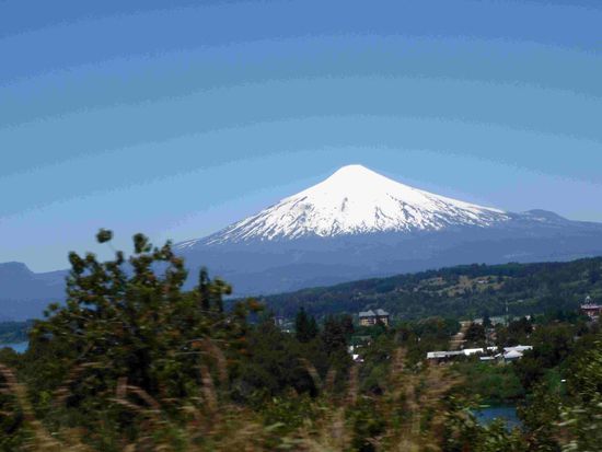 Blick auf den Vulkan Villarrica