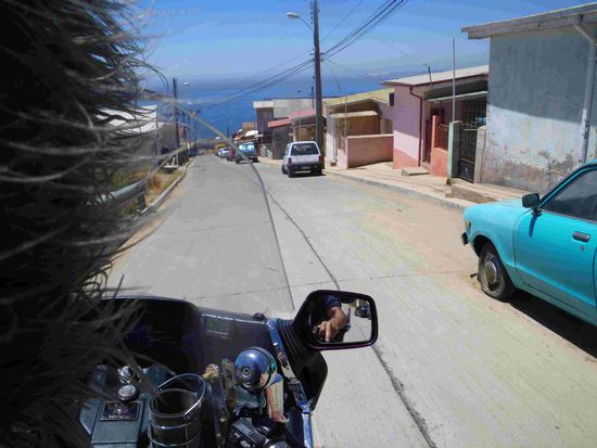 Steil geht's hier bergab