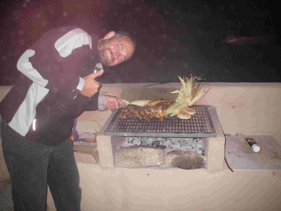 Arno freut sich auch auf das Huhn