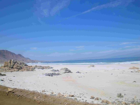 Wunderschöner Strand und Meer - jedoch sehr sehr kalt