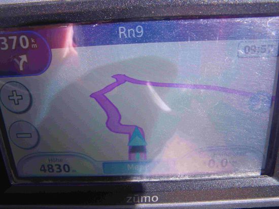 Der höchste Punkt des Paso Jama