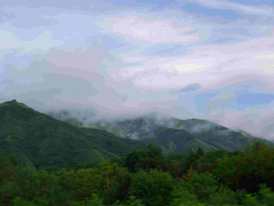 Langsam löst sich der Hochnebel auf