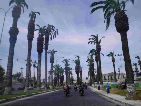 Die Straße ins Zentrum von Arica