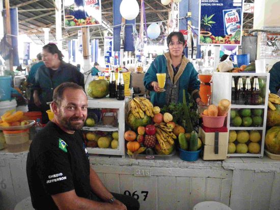 Hier haben wie einen köstlichen Mango Milchshake getrunken