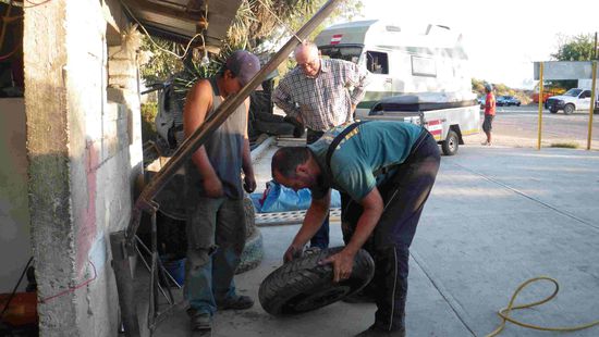 Aber der Reifen ist leider immer noch nicht dicht 