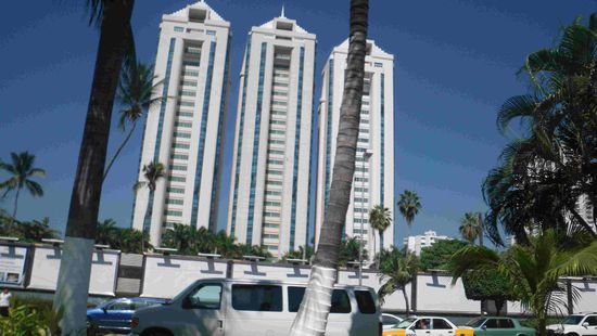 Ein kleiner Hotelkomplex