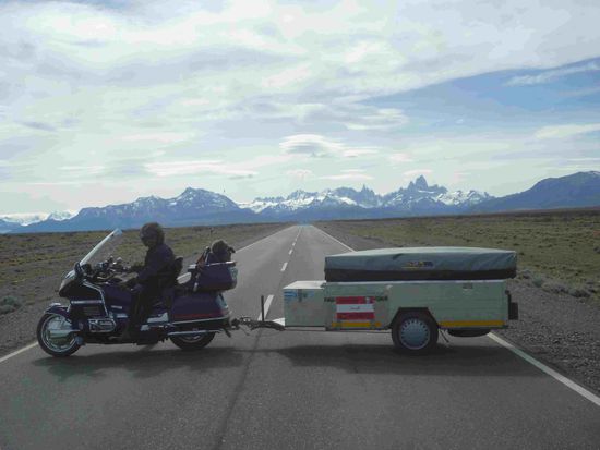 Das Bergmassiv der Ritz Roy