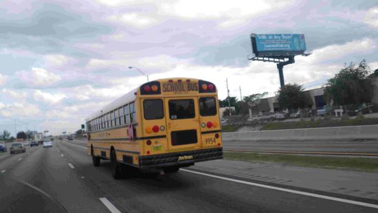 Ein typisch amerikanischer Schulbus