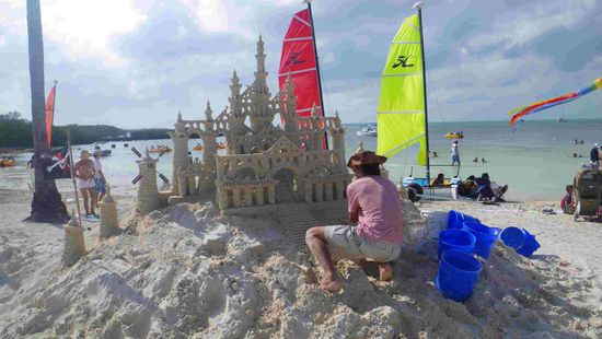 Ein echter Sandburgenkünstler