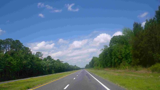 So sieht es hier auf der Autobahn aus