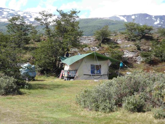 Unser Bungalow in Ushuaia