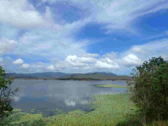 Blick auf den Stausee
