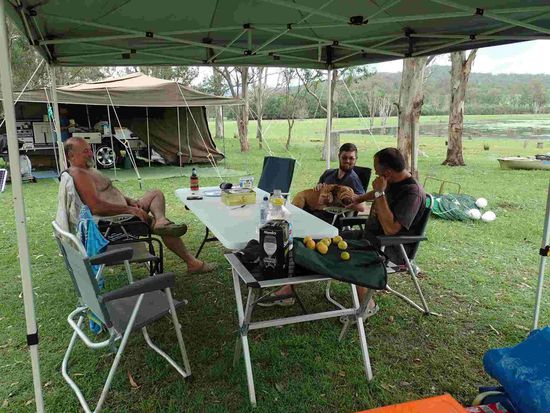 Das Gemeinschaftszelt -Aufenthaltsraum