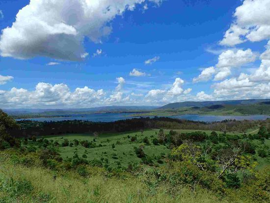 Blick auf den Stausee