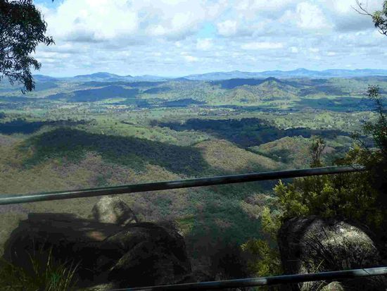 Blick über das Gebiet hanging rock