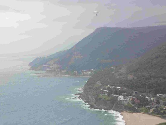 Blick auf die Küstenstraße Richtung Sydney