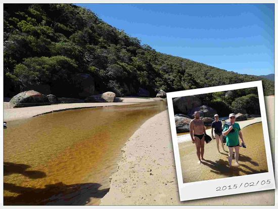 und beim Spaziergang am Tidal River