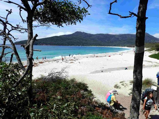 Der Strand der Weinglass Bay