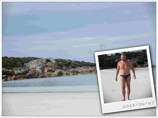 Arno am Hafen von Boat Harbour Beach