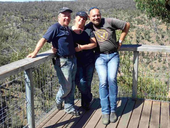 Dave, Joanna und Arno 