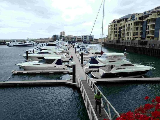 Der private Yachthafen