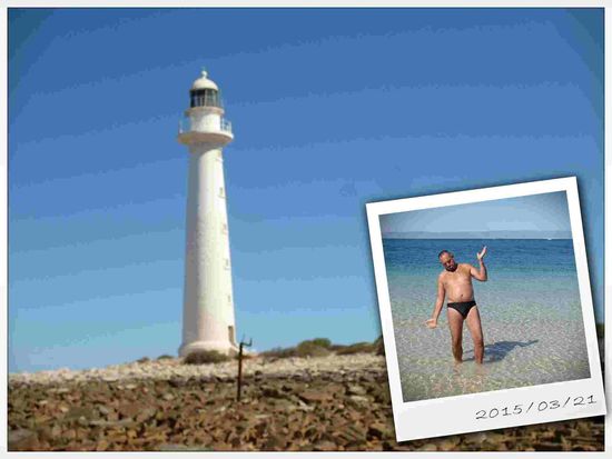 Na ja, die richtigen Posen eines Modells muss er noch üben 