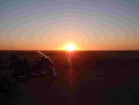 Traumhafter Sonnenuntergang - kommt durch die Fotoverkleinerung leider nicht so schön wie er wirklich war