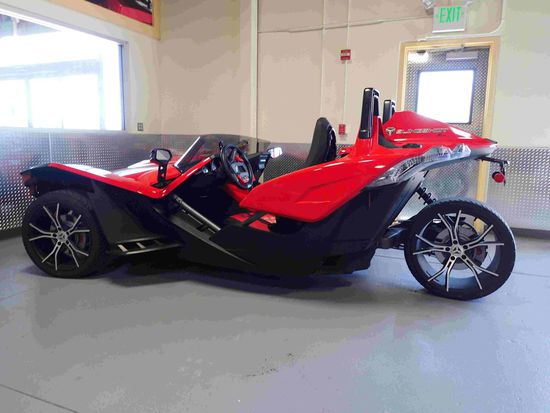 Auch dieser Polaris Slingshot wartet auf ein Sitzal 