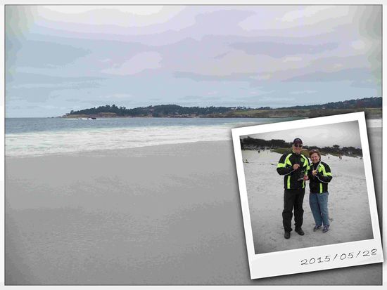 Am Strand von Carmel 