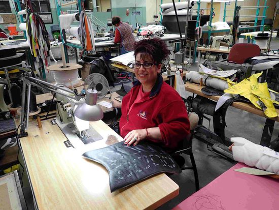 Hier wird noch genäht .....