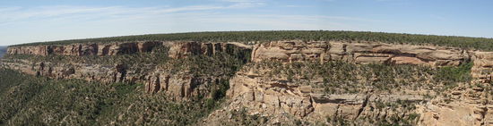 Panoramabild in den Canyon