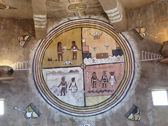 Hier im Aussichtsturm wird eine indianische Hochzeit beschrieben