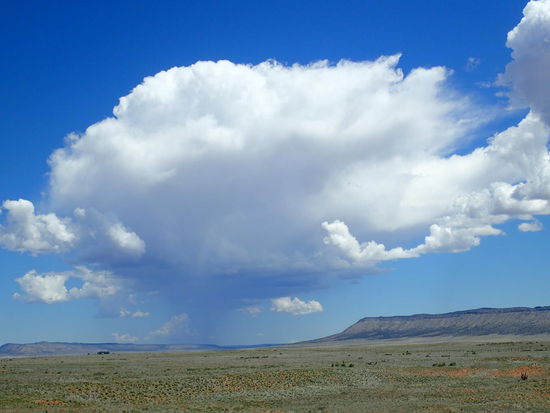 Ob es da hinten wohl regnet 