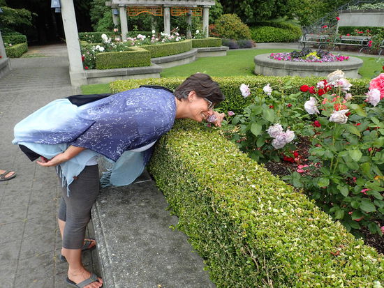 Die Farbe der beiden Rosen passt perfekt zusammen