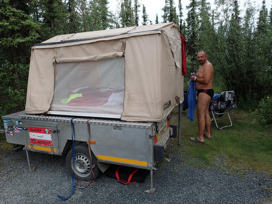 Unser Schlafplatz am See