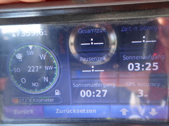 Die Nächte sind sehr kurz im Moment 