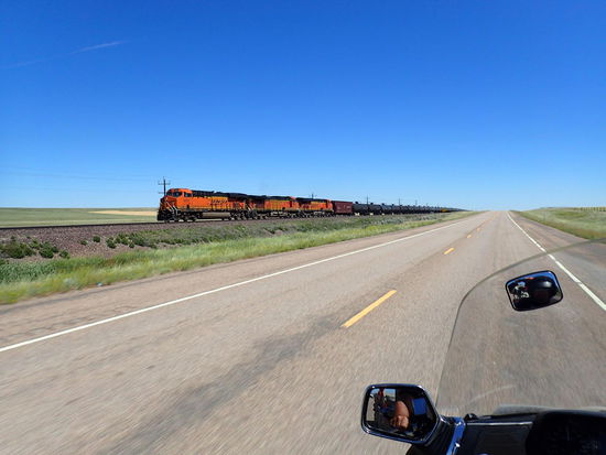 Diese Zug zog 112 Waggons