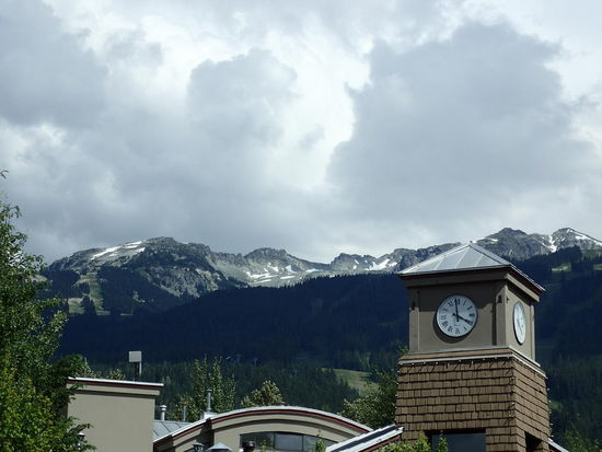 Blick auf die Berge in Whistler