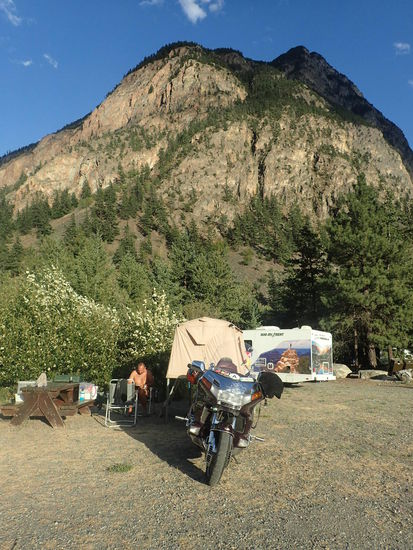 Unser Schlafplatz kurz vor Lillooet