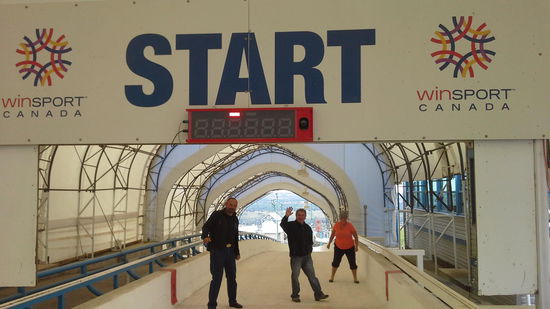 Und los geht´s in der Rodelbahn