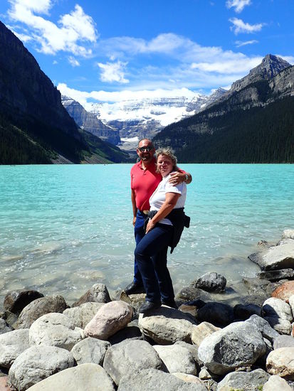 Der Victoria Gletscher am Lake Louise