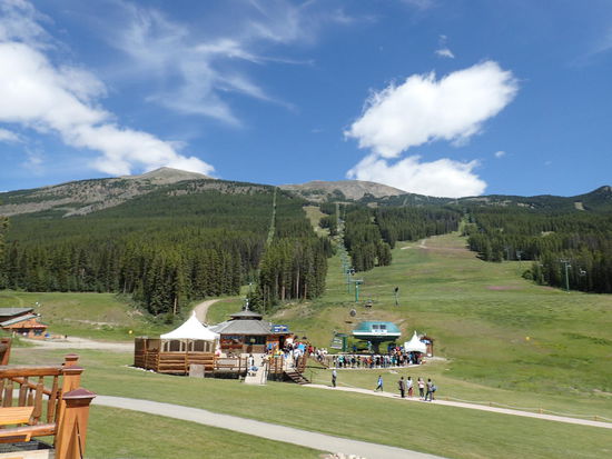 Blick zum Start der WC Piste