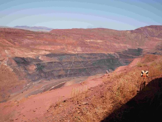 Blick in die Minengrube