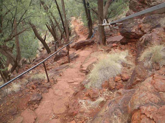 Hier ging es wieder zurück